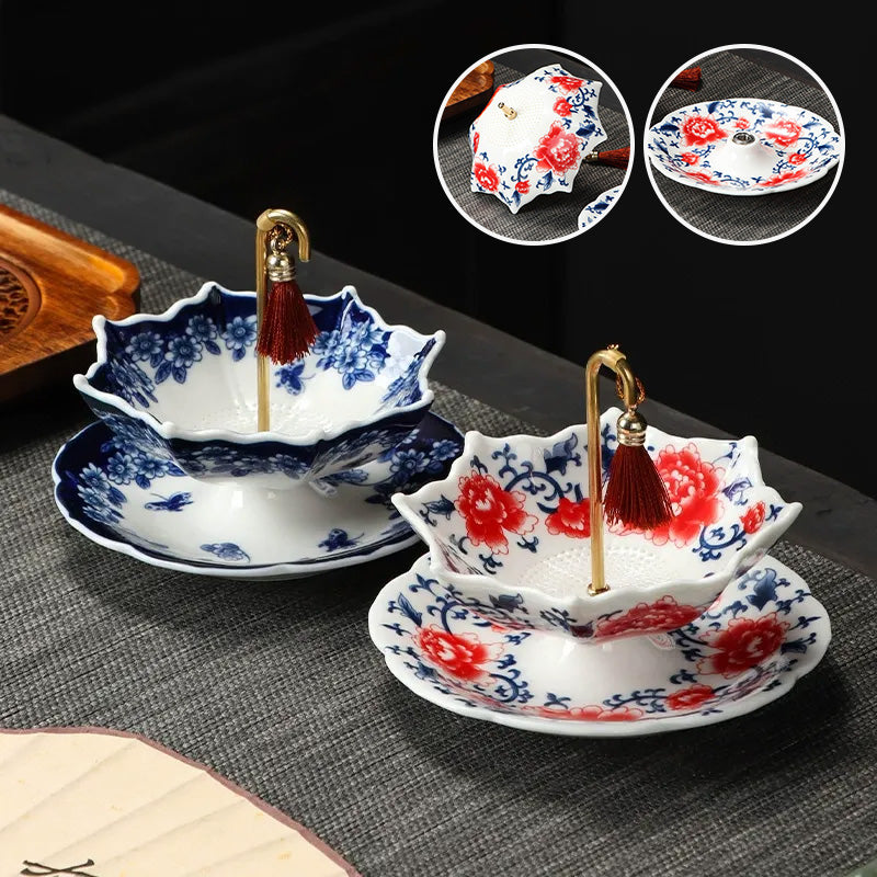 Celadon Umbrella-Shaped Tea Infuser
