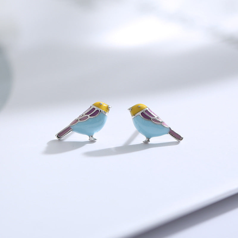 Tiny Bird Earrings