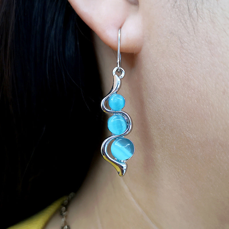 BLUE DROPLETS EARRINGS