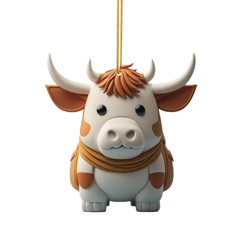 Cartoon Cow Decorative Ornament