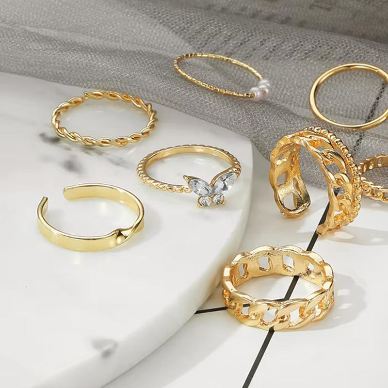 Fashionable designer ring set