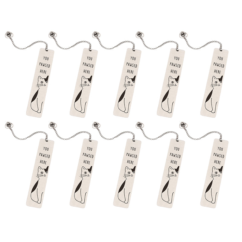 Stainless Steel Kitten Bookmark