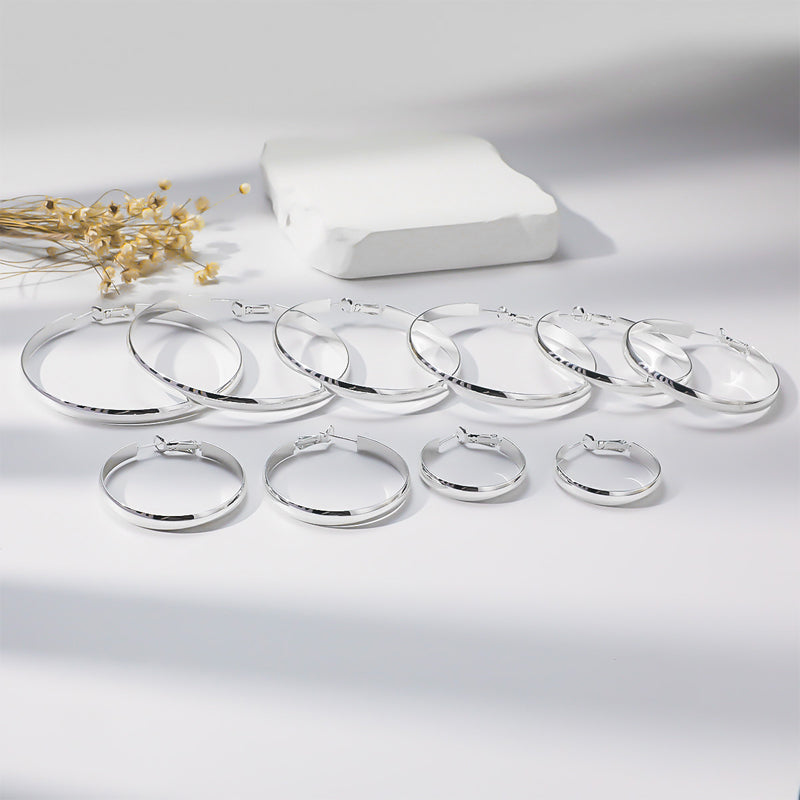 Wide Hoop Earrings