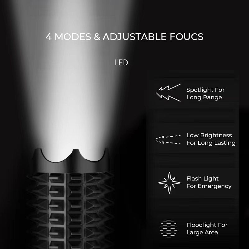 Self-Defense Rechargeable Flashlight