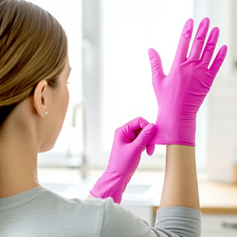 Deep Nitrile Disposable Gloves