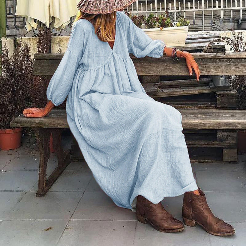 Women's Cotton Linen Dress