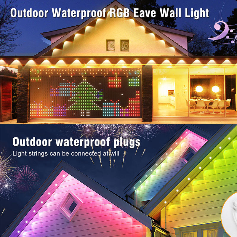 Connectable Outdoor Waterproof Eave Lights