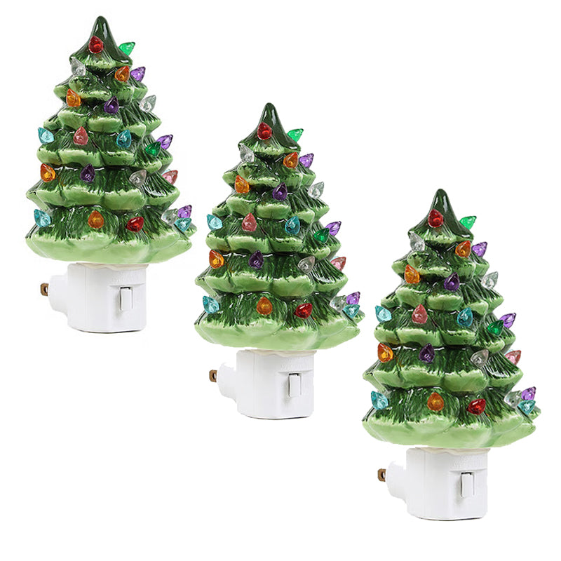 Ceramic Christmas Tree Night Light