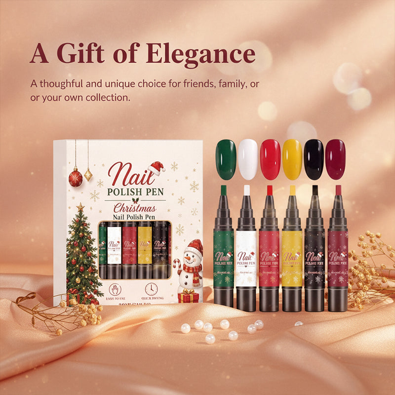 DIY Christmas Gel Nail Polish Pen