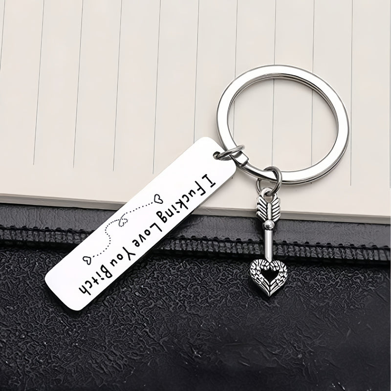 Funny Engraved Love Keychain