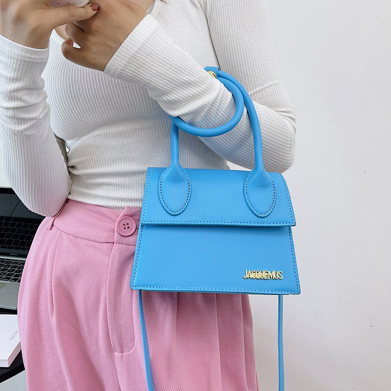 Stylized Flap Handbag