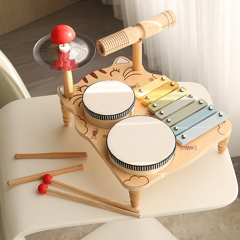 Children's wooden Orff music percussion instrument