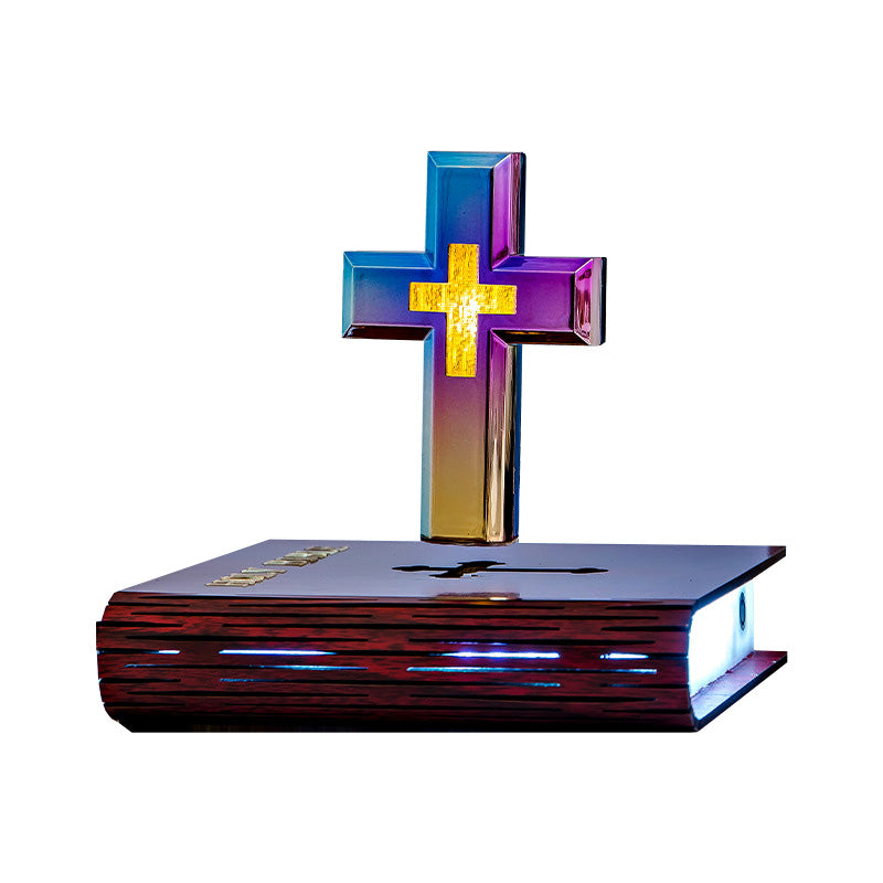 Magnetic Levitating Lamp Floating Cross