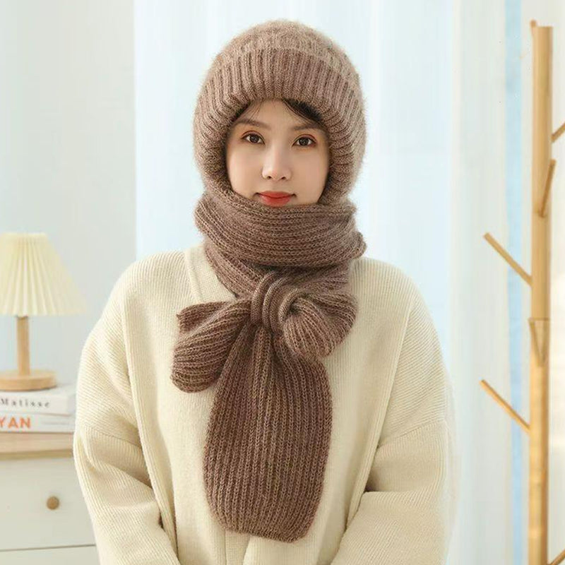 🎄Winter Versatile Knitted Hooded Scarf for Women