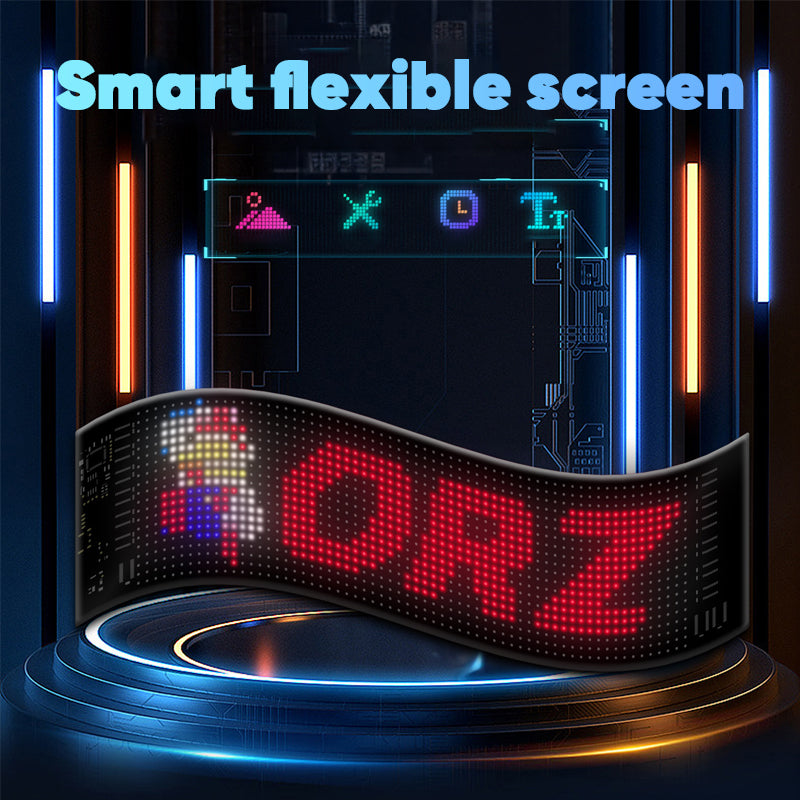 Vehicle mounted flexible display screen