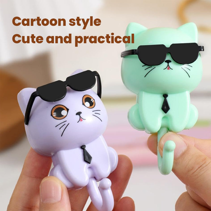 Cat Shaped Clothes and Hat Hooks