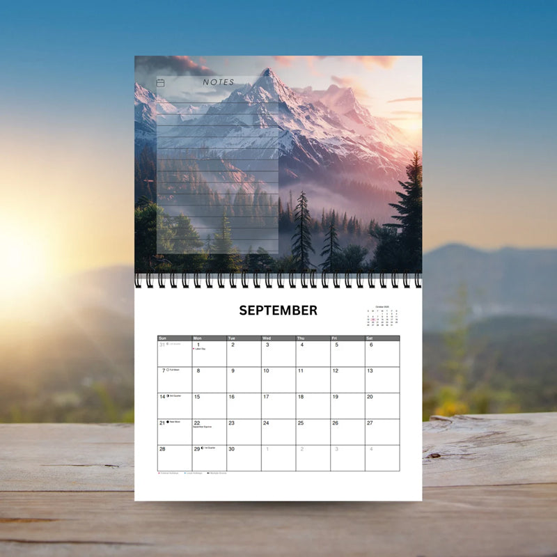 2025 Mountain Peeks Calendar