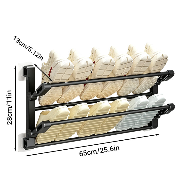 Wall Mounted Shoe Rack