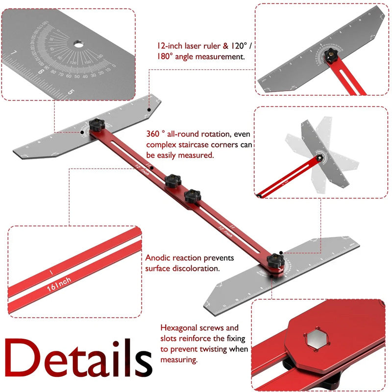 Multifunctional Staircase Ruler