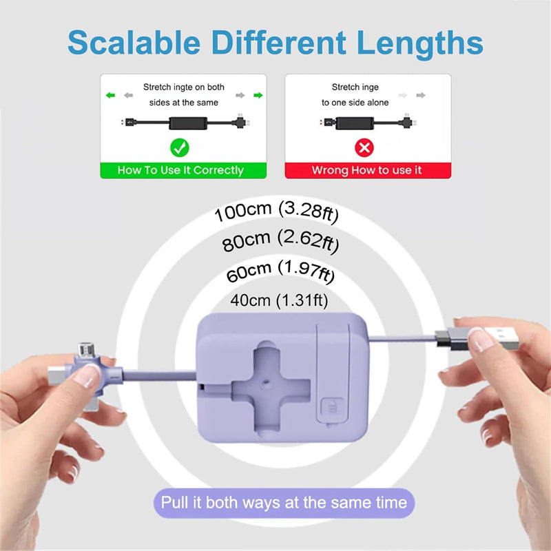 4-in-1 Data Cable Phone Stand