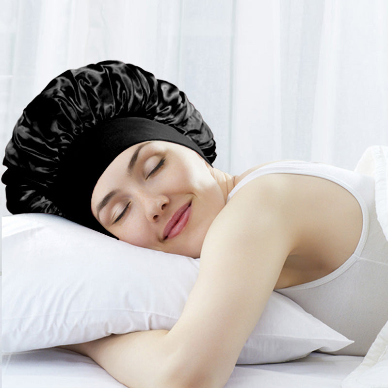 Bow Stretch Wide Brim Floppy Sleeping Hat