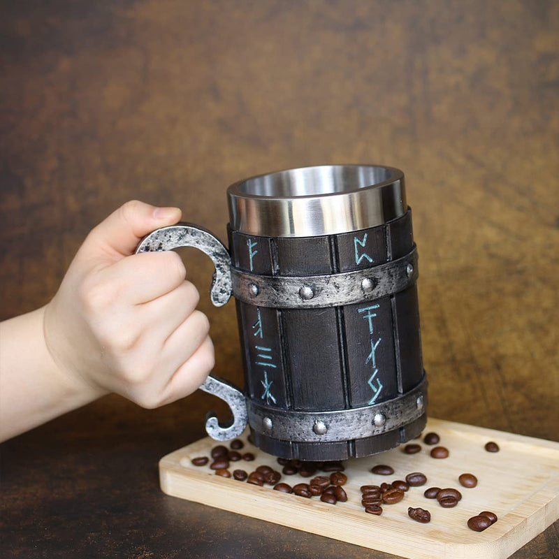 Wooden Barrel Beer Mug