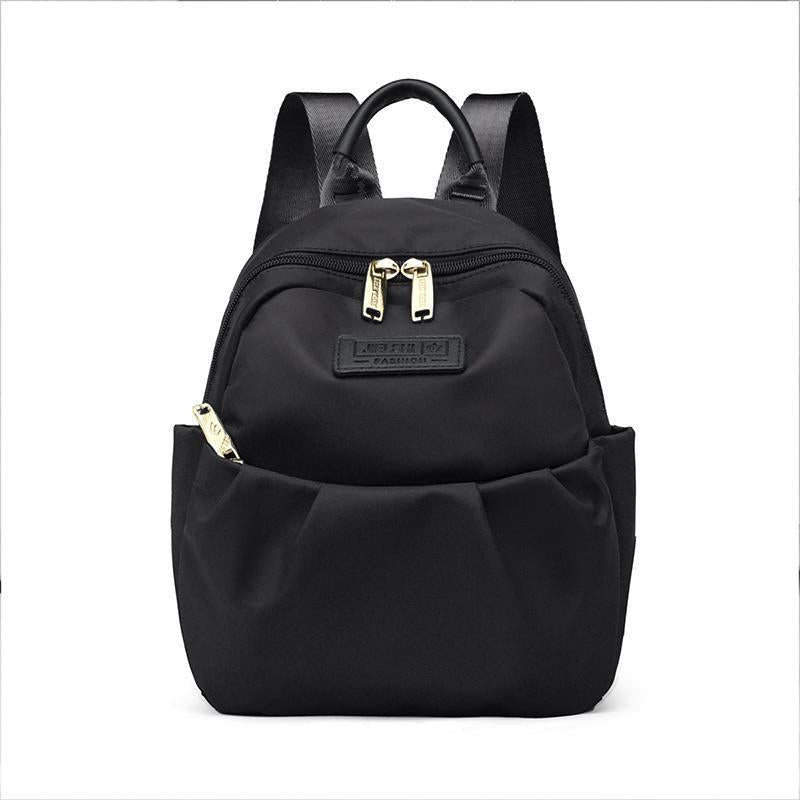 Nylon Peplum Shoulder Bag