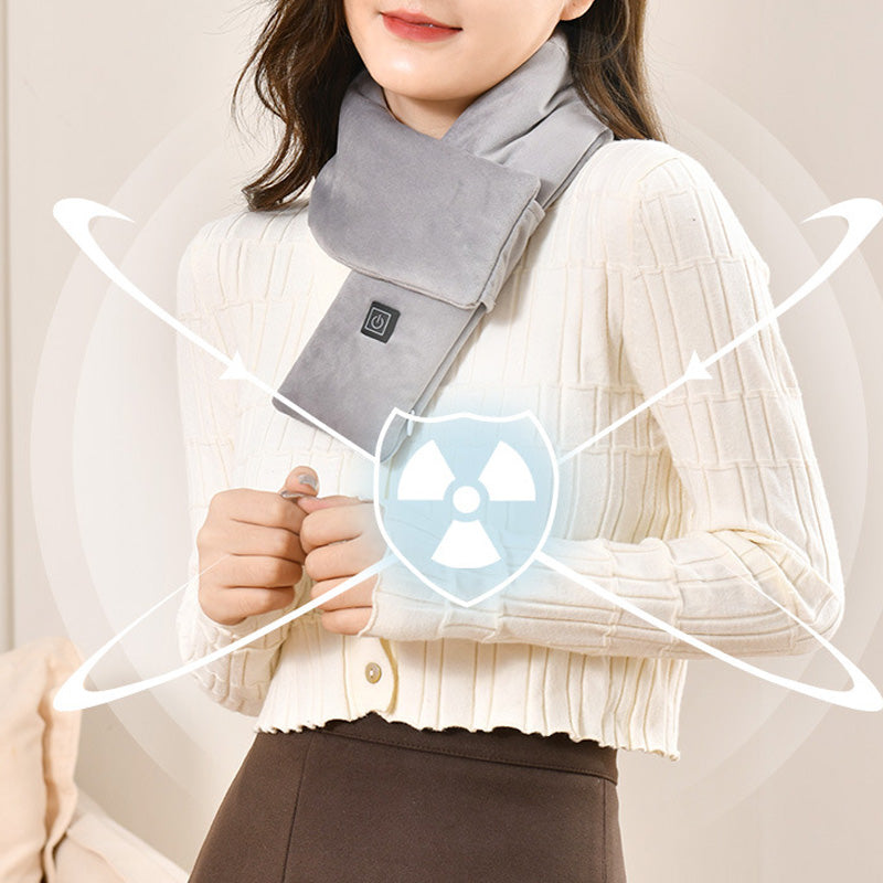 Multi-functional USB rechargeable heating scarf