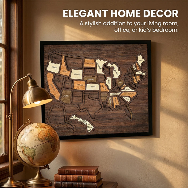 USA Map Cross Stitch DIY Kit