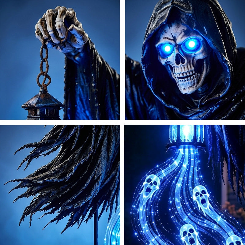 Halloween Reaper Lantern Yard Light