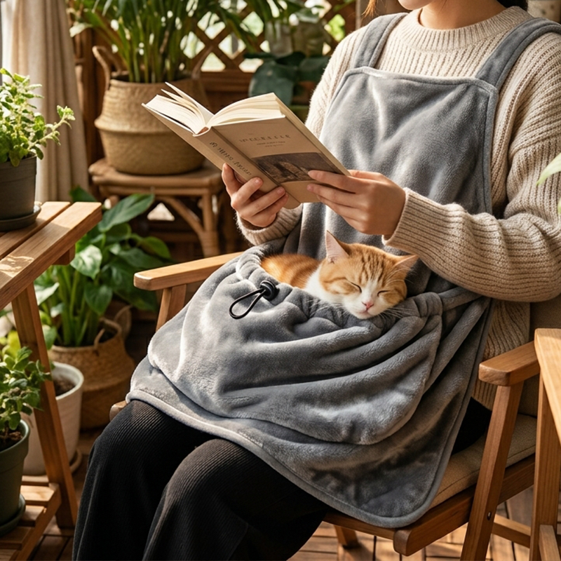 Cat-petting apron