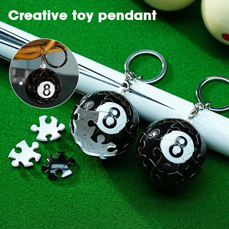 Puzzles Globe Ball Keychain