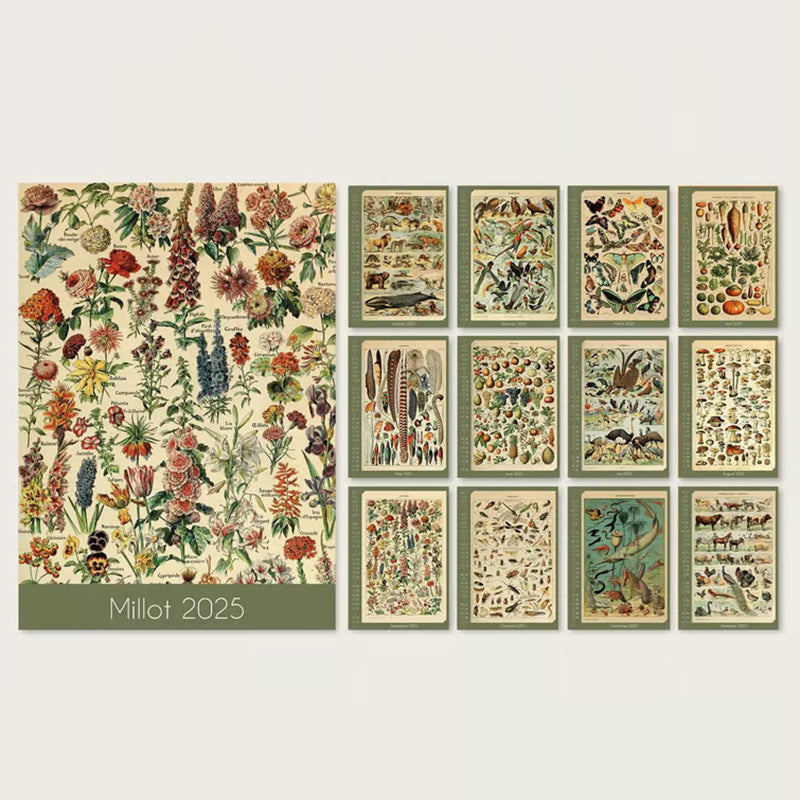 📅2025 CALENDAR FLORAL AND BOTANICAL