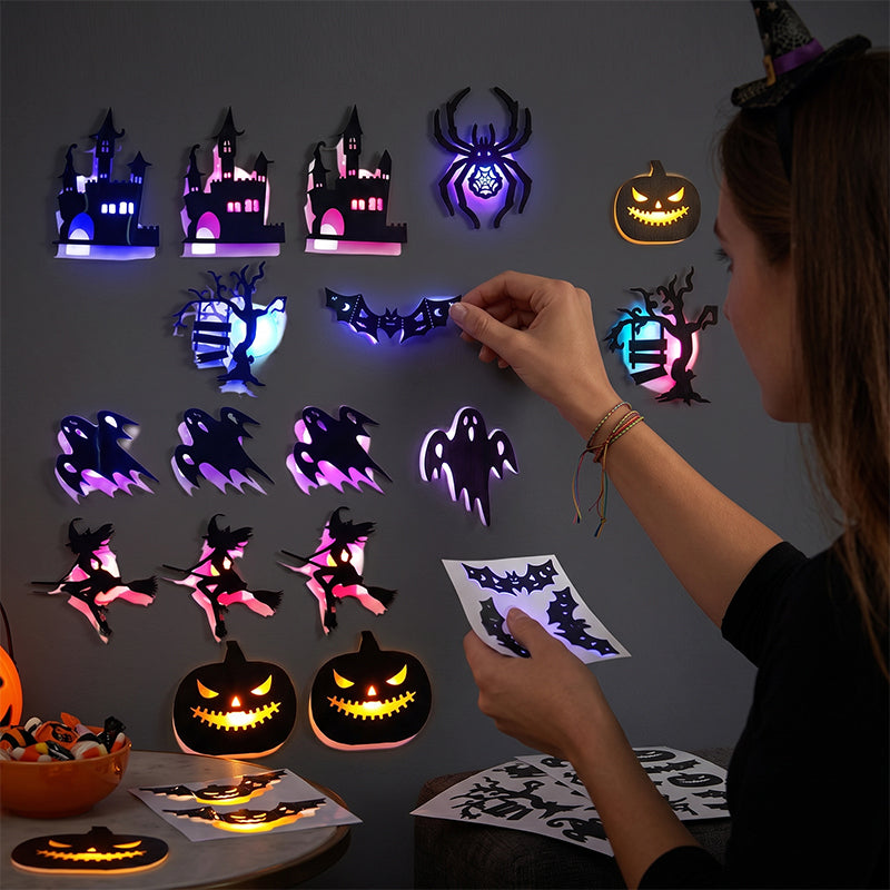 3D Halloween Hollow-Out Wall Stickers