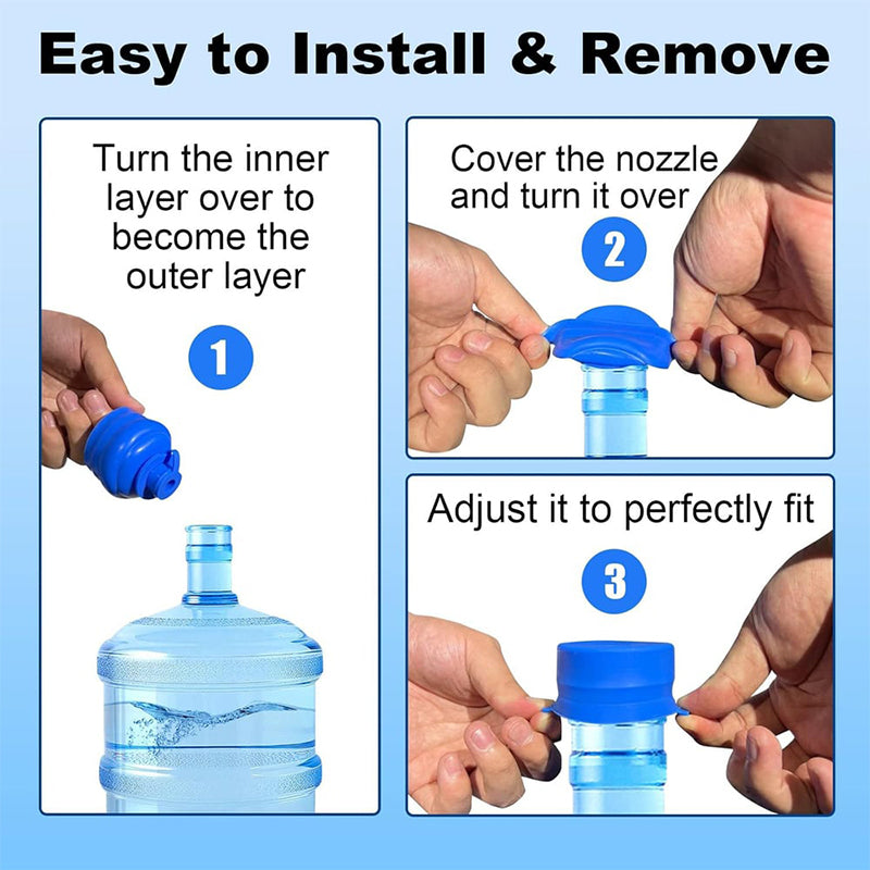 Blue Silicone Water Jug Cap