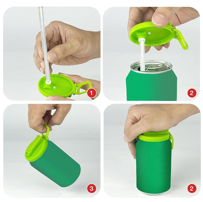 Silicone Straw Soda Can Cap