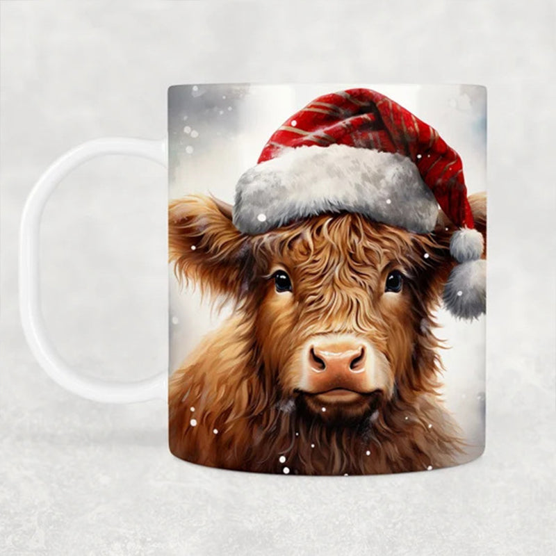 Highland Cow Ceramic Coffee Mug