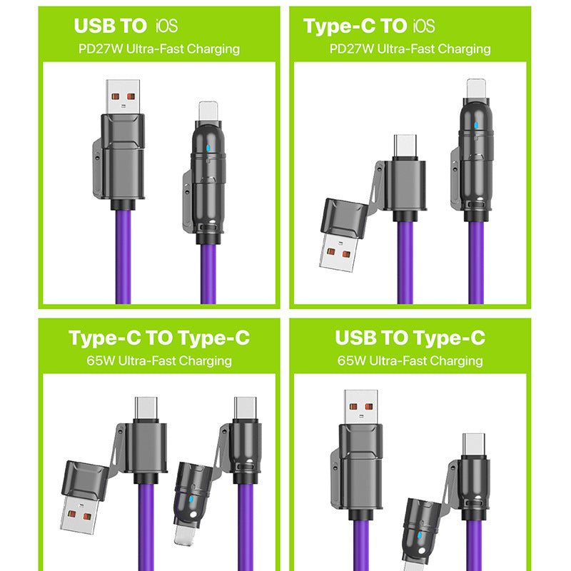 Two-in-two data cable