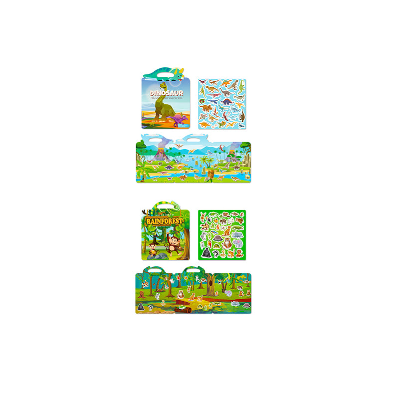 Toddler Waterproof Dinosaur Sticker Book
