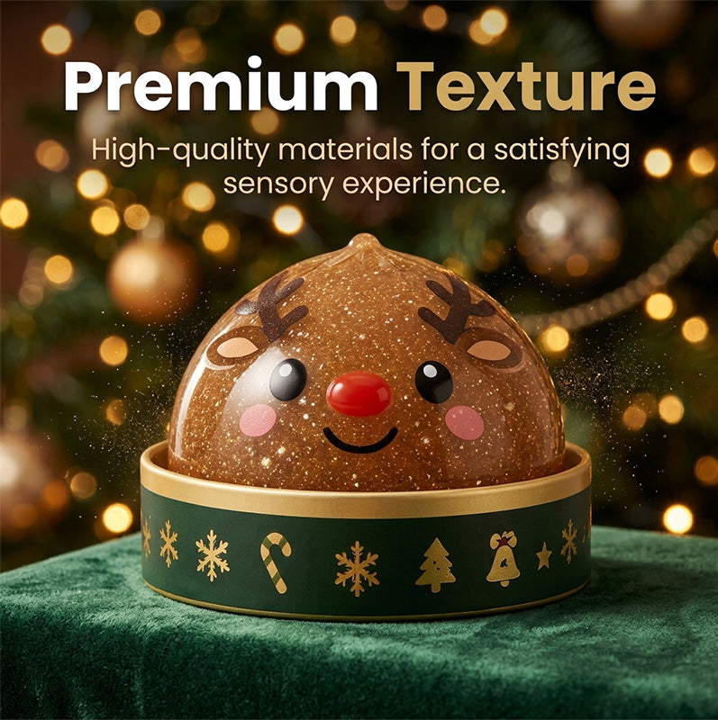 Christmas Baozi Glitter Jelly Stress Relief Squishy Toy