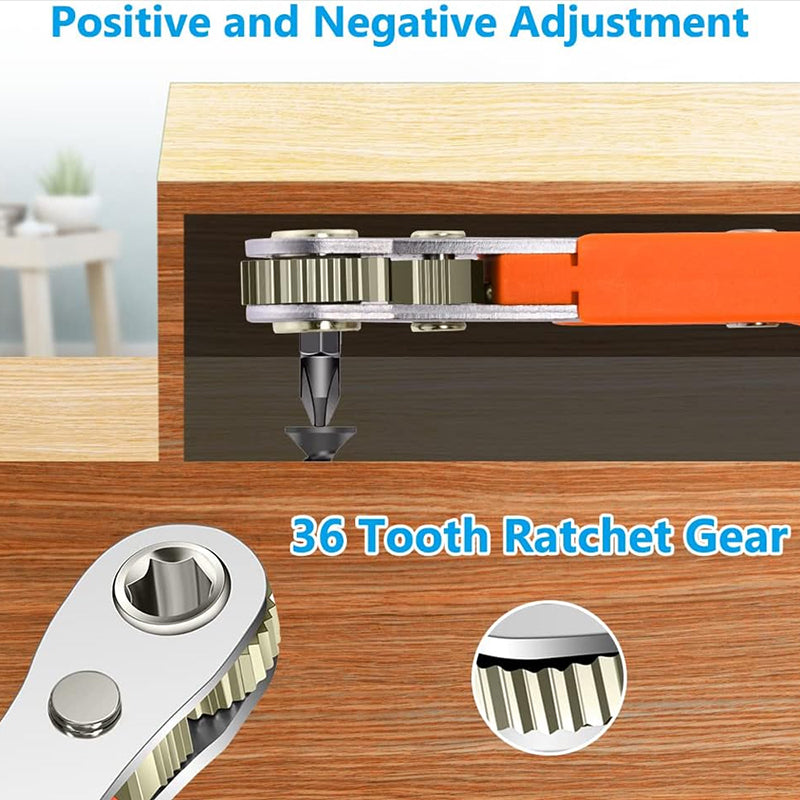 Bidirectional Mini Ratchet Wrench