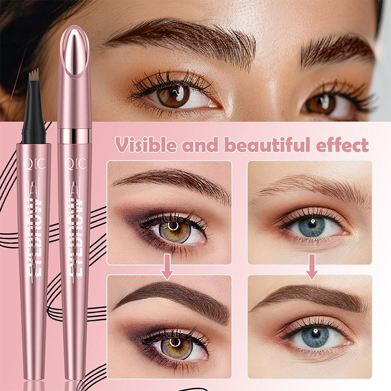 Four-claw liquid eyebrow pencil