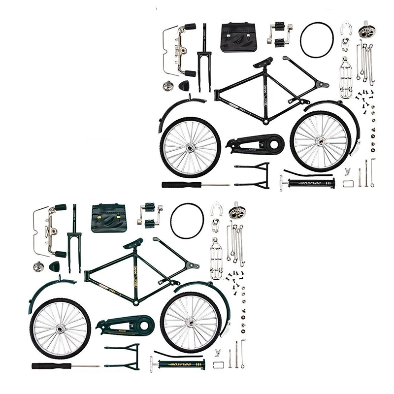 51 PCS DIY Retro Bicycle Model