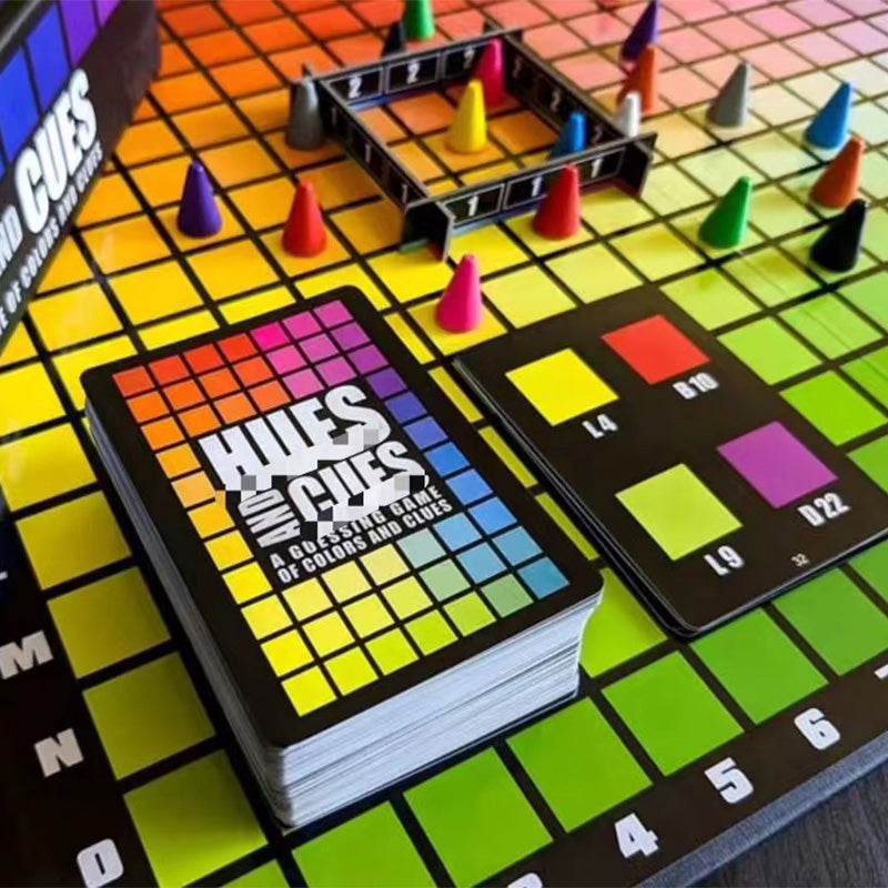 HUES AND CUES Riddle Board Game