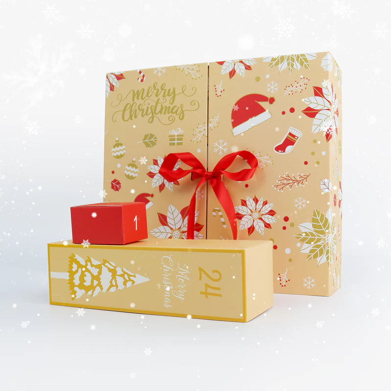 Christmas Advent Calendar Box - Yellow