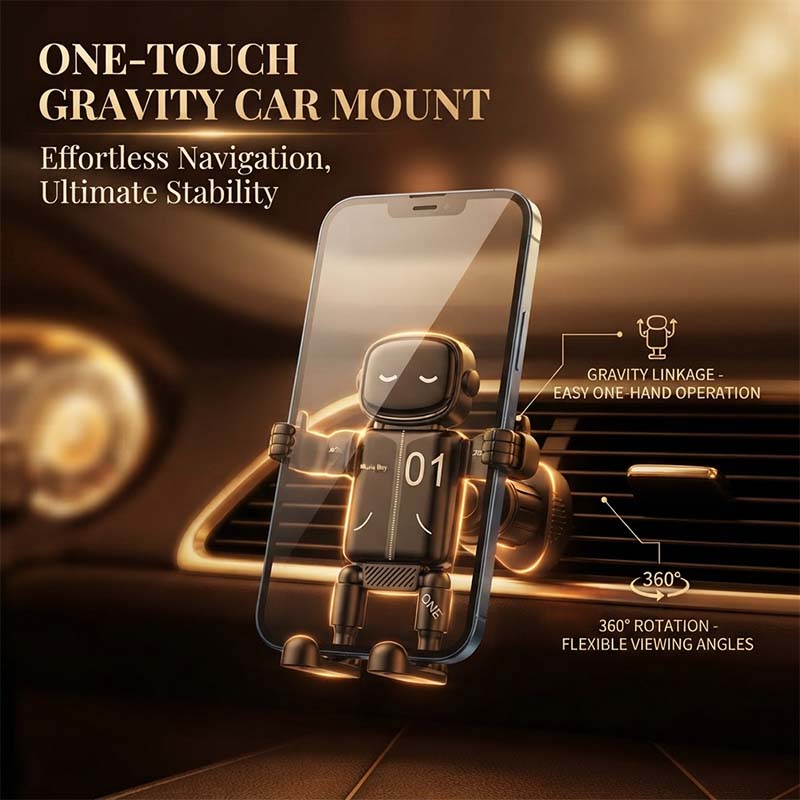 Music Robot Car Phone Mount