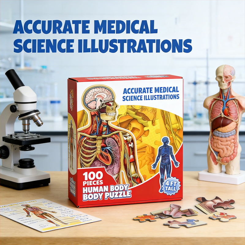 Kid's 100 Piece Human Body Floor Puzzle
