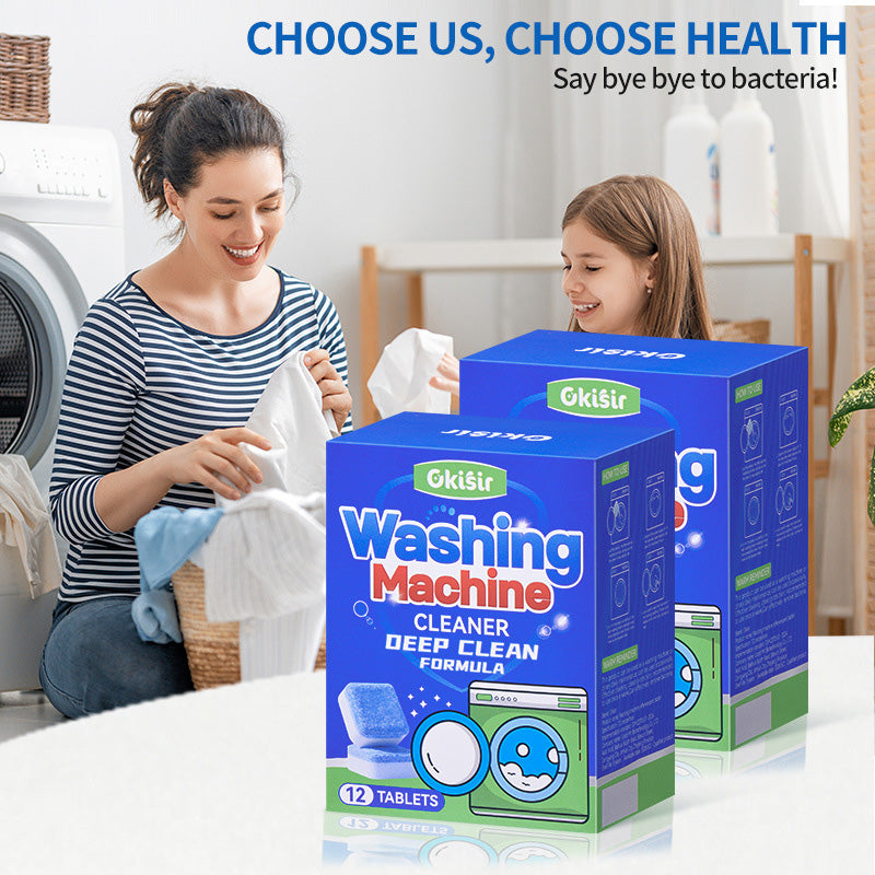 Washing machine effervescent tablets