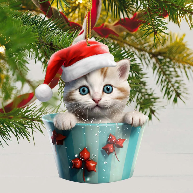 Christmas Cat Pendant