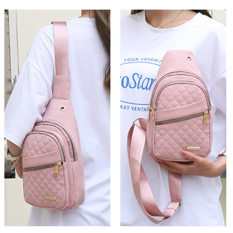 Diamond Checkered Crossbody Bag